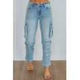 thumbnail image 6 of Tracey Hidden Cargo Jeans - Light Wash, 6 of 6