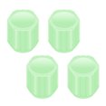 thumbnail image 4 of Tapa del vástago de la válvula de la rueda, 4 piezas Tapa fluorescente del vástago de la válvula de la rueda Tapa del vástago de la válvula del neumático Construida para el futuro, 4 of 8
