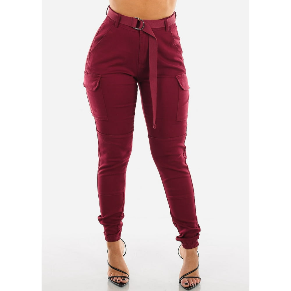 burgundy jogger set