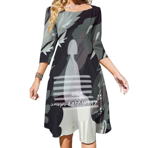 Mujer Espíritu Entre Hojas Vestidos de Fiesta de Noche Vestido Midi Sexy Vestido Femenino Dulce de Una Pieza Recuerdo Coreano Recuerdos Chica