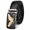 Black gold, variant on TRISJEM Men's Eagle Ratchet Belt with Automatic Buckle, 1.38" Composite Leather Dress Belt, Adjustable Cut-to-Fit Big and Tall Belt for Jeans and Pants, Black or Brown, Waist 33"-61"