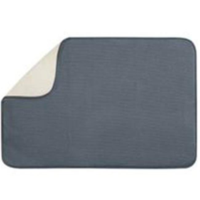 Envision Home 41366 Super Absorbent Durable Gray Dish Drying Mat 16 x 18 in. 