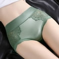 thumbnail image 4 of 3 Pack Woman Underwear Lace High Waist Traceless Breathable Ladies Panties,Green,M, 4 of 8