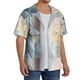 thumbnail image 2 of Fotbe The Cat Looks in the Mirror Camisa Estampada de Manga Corta para Hombre, Casual de Verano, Estilo Playero, Sin Arrugas-X-Large, 2 of 5