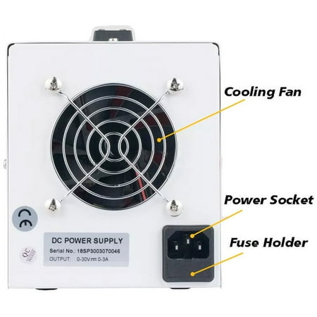 Variable DC Power Supply with LED Display, Voltage: 0-30V, Current: 0-5 Amp