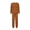thumbnail image 5 of HTHLVMD Family Matching Set, Harvest Halloween Sleepwear, Long Sleeve Home Pjs, Halloween Full Pumpkin Allover Print Family Matching Pajamas Set, Long Sleeve Crew Neck Casual Loungewear, XL, 5 of 6