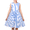 Blue Striped, variant on Sunny Fashion Girls Dress Striped Asymmetrical Color Block Button Sleeveless Casual 6 Years