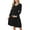 Black, variant on Women's Long Sleeve Maternity Dress Ruffle Maternity Clothes for Women