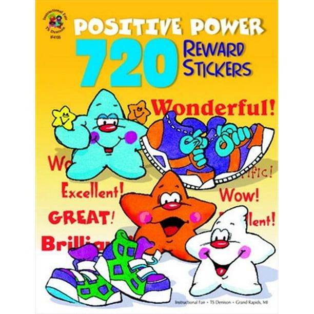 Instructional Fair 720 Reward Stickers Positive Power Stickers Sticker ...