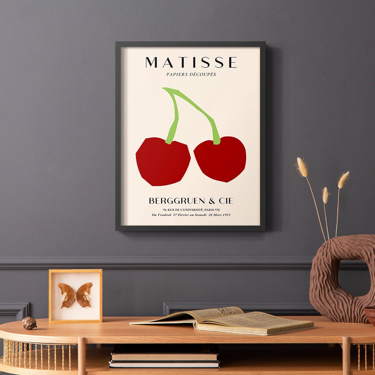 Matisse CLI Framed Print in Black Solid Wood 8 x 10 Framed Print