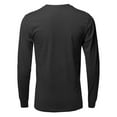 thumbnail image 3 of FashionOutfit Men's Causal Solid Basic 100% Ring Spun Cotton Long Sleeve T-shirt, 3 of 4
