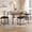 Teak oak, variant on Ataujin Dining Table Set for 4 with Upholstered Benches and 2 Stools, Kitchen Breakfast Table, Ideal for Small Kitchens, Apartments, Studios, and Compact Living Spaces