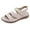 Beige, variant on Women's Summer Casual Slide Sandals with Adjustable Straps & Cushioned Arch Support | Comfortable Beach Walking Shoes for Women, Breathable Vacation Footwear