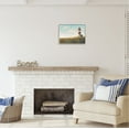 thumbnail image 3 of Stupell Industries Coastal Lighthouse Painting Nature Painting Gray Framed Art Print Wall Art, 20 x 16, 3 of 9
