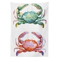 thumbnail image 3 of Ambesonne Cartoon Tablecloth Rectangular Table Cover, Sea Animals Theme, 60"x84", Orange Teal, 3 of 4