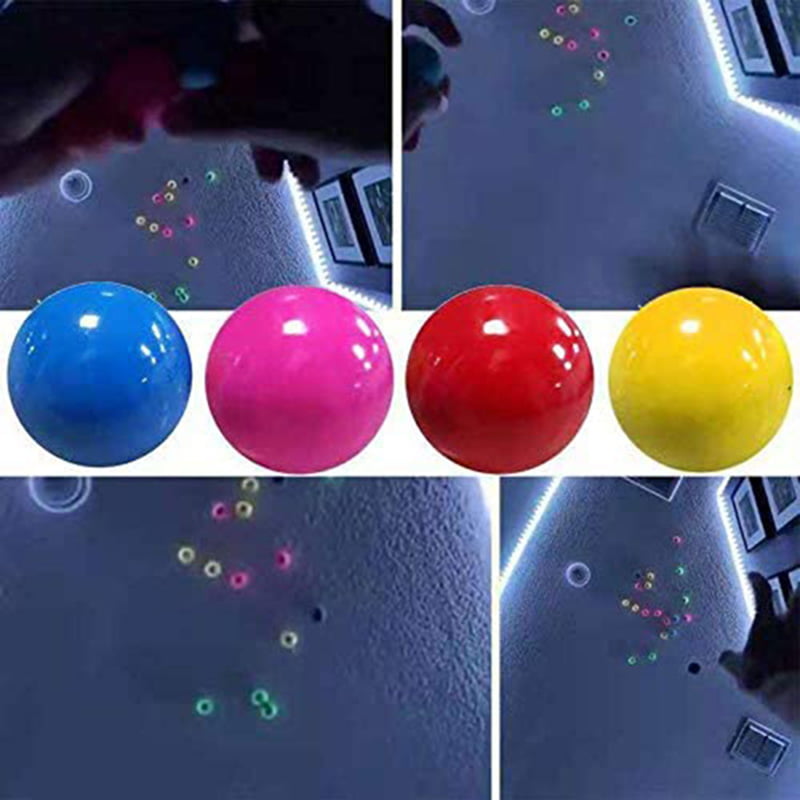 3x Fluorescent Sticky Balls Globbles Glow in Dark Stress DNA UK POSTED 