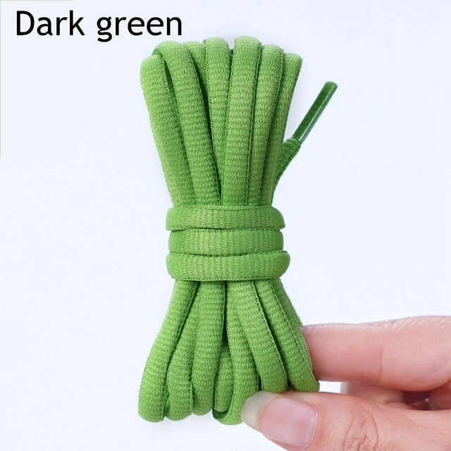 Oval Half Round Athletic Shoe Laces for Running Sneakers - Durable Fade-Resistant - 1 Pair