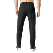 ASUDESIRE Mens Sweatpants Quick Drying Open Bottom Active Athletic Casual Pants Jogger Running Workout Gym Pants with Pockets