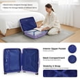 thumbnail image 4 of New York Xpress 25" Medium Checked Suitcase, Lightweight PC Hardside Expandable Spinner Luggage with TSA Lock, Lavender - 13804, 4 of 10