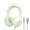Green, variant on Hwkond Gaming headset PC, Headset Wired Headset Students Children Study Back Music Gaming Headset Boys Girls Gift Fashionable