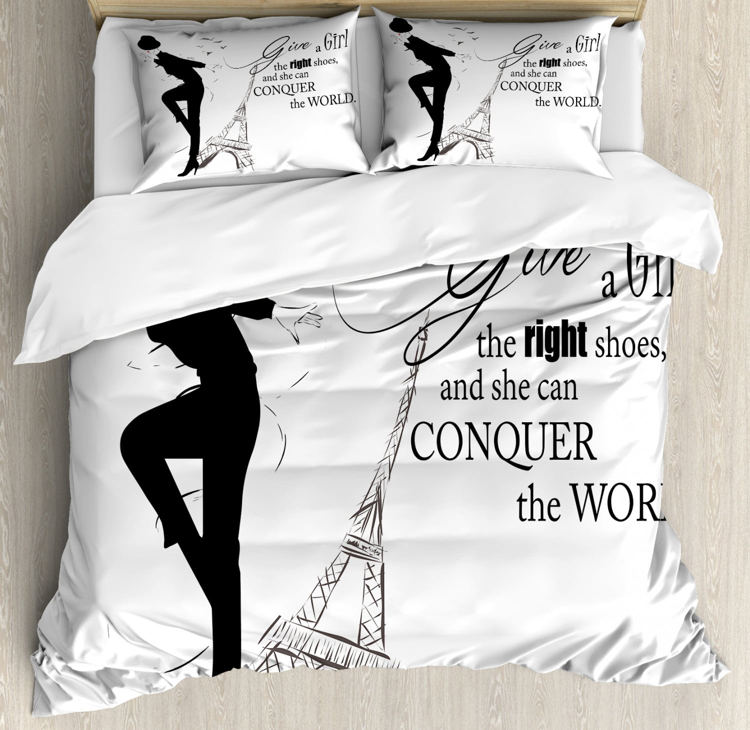 Details about   Letter Printing Bedding Cover RU US Size Bedding Quilt Cover White Black Feng8
