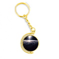 thumbnail image 1 of Universo espacio misterio Star antena Anillo de oro de metal llavero llavero, 1 of 3