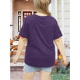 thumbnail image 2 of Anbech Hocus Pocus Halloween Shirts for Women Plus Size Holiday Tshirt Graphic Short Sleeve Tops, 2 of 4