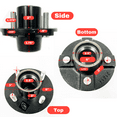 thumbnail image 3 of SOUTHWEST WHEEL Pro 4-Hole, 4" Bolt Circle Idler Hub for 2,000 lb. Axles fits 1" & 1 1/16" Spindle, 3 of 3