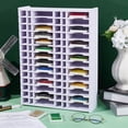thumbnail image 5 of Ink Pad Storage Rack Stamp Organizer Holder for Desktop 28 Grids Inkpad Storage Box Inkpad Tray Organizer Rack Ink Pad Combo Racks 33.3x10.8x45cm, 5 of 5
