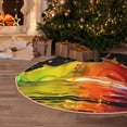 thumbnail image 5 of Rateoe Vibrant Color Splash Pattern Christmas Tree Skirt with Ties, Christmas Tree Decorations, Farmhouse Christmas Decor Xmas Holiday Decorations-, 5 of 6