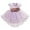 Purple, variant on Floral Ruching Girls Party Dress with Elegant Design for and Celebrations