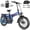 Blue, variant on W WALLKE H9 Ultra 4000W Electric Bike for Adults, 37MPH Ebike, 48V 55Ah Portable Power Station Battery, Torque Sensor, 20" Puncture-Proof Fat Tire