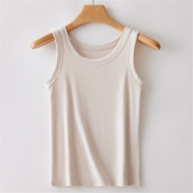 Womens Tank Top for Women Ribbed Sleeveless Racerback U Neck Sapghetti Strap Cropped Tops Camisole Knit Y2k Tops