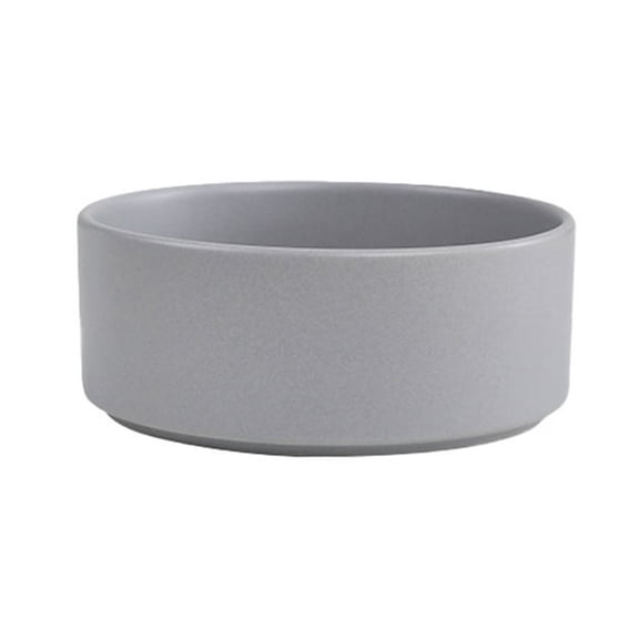 ACDANC Durable Ceramic Non-Slip Food&Water Bowl for Pets Anti-Spill Easy Clean for Small Medium Pets Feeding Station Pet Care Accessory,Gray