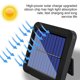 thumbnail image 5 of Aplique de pared 3W 120COB Lámpara de porche recargable solar para exteriores Control remoto Sensor automático Luz de valla ajustable Noticed HA008697-00B, 5 of 6