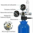 thumbnail image 2 of Regulador de CO2 para acuario, reductor de presión para acuario, manómetro doble con contador de burbujas y válvula de retención, 2 of 4