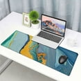 thumbnail image 6 of nygtbtfer  Mini Mouse pad,Mouse pad,Small Mouse pad,Marble Mouse pad.Cute Desktop Mouse Pad for Laptop Home Office Desktop Accessories Portable Mouse Pad. (Emerald Marble) 31.5x11.8 in, 6 of 6