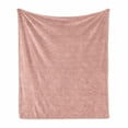 thumbnail image 1 of Peach Soft Flannel Fleece Throw Blanket, Abstract Background with Soft Color Palette and a Banner Wedding Inspirations, Cozy Plush for Indoor and Outdoor Use, 60" x 80", Peach Pink, by Ambesonne, 1 of 6