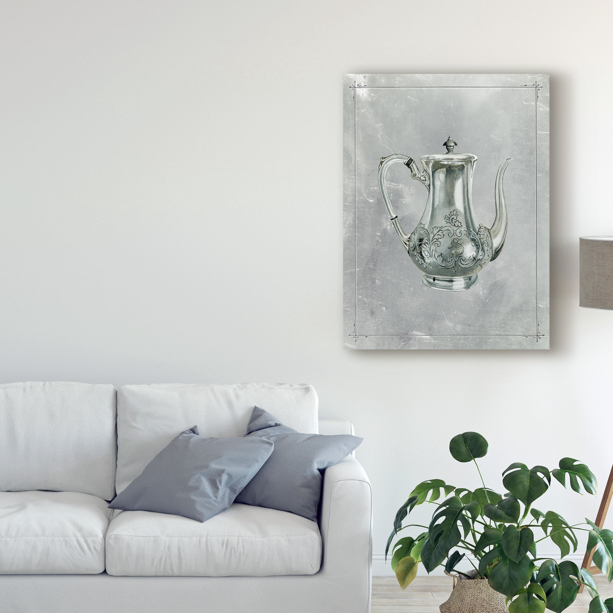 Trademark Fine Art 'English Silver I' Canvas Art by Naomi McCavitt