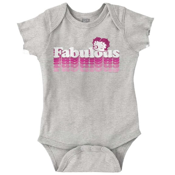 Betty Boop Fabulous Proud Strong Bodysuit Jumper Girls Infant Baby Brisco Brands 12M