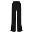 thumbnail image 4 of Straight Leg Sweatpants for Women Cargo Scrub Pants for Women Plus Size Wide Leg Pants for Women Women's Dress Pants for Work Women's Pants Casual Camo Cargo Pants for Women Black 2XL, 4 of 5