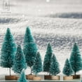 thumbnail image 5 of Gustave 5PCS Mini Christmas Trees Artificial Pine Trees with Wood Base Desktop Decor Xmas Party Ornament Holiday Decoration, 5 of 9
