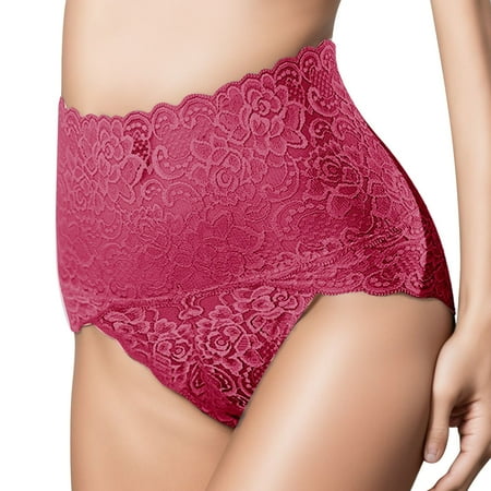 TAIAOJING Shapewear for Women Tummy Control Seamless Waist Lace Panties Underwear High Lingerie Breech Underpants Panties Briefs Body Shaper