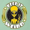 thumbnail image 6 of Wild Bobby Keep It Weird Alien Women Racerback Tank Top, 6 of 6