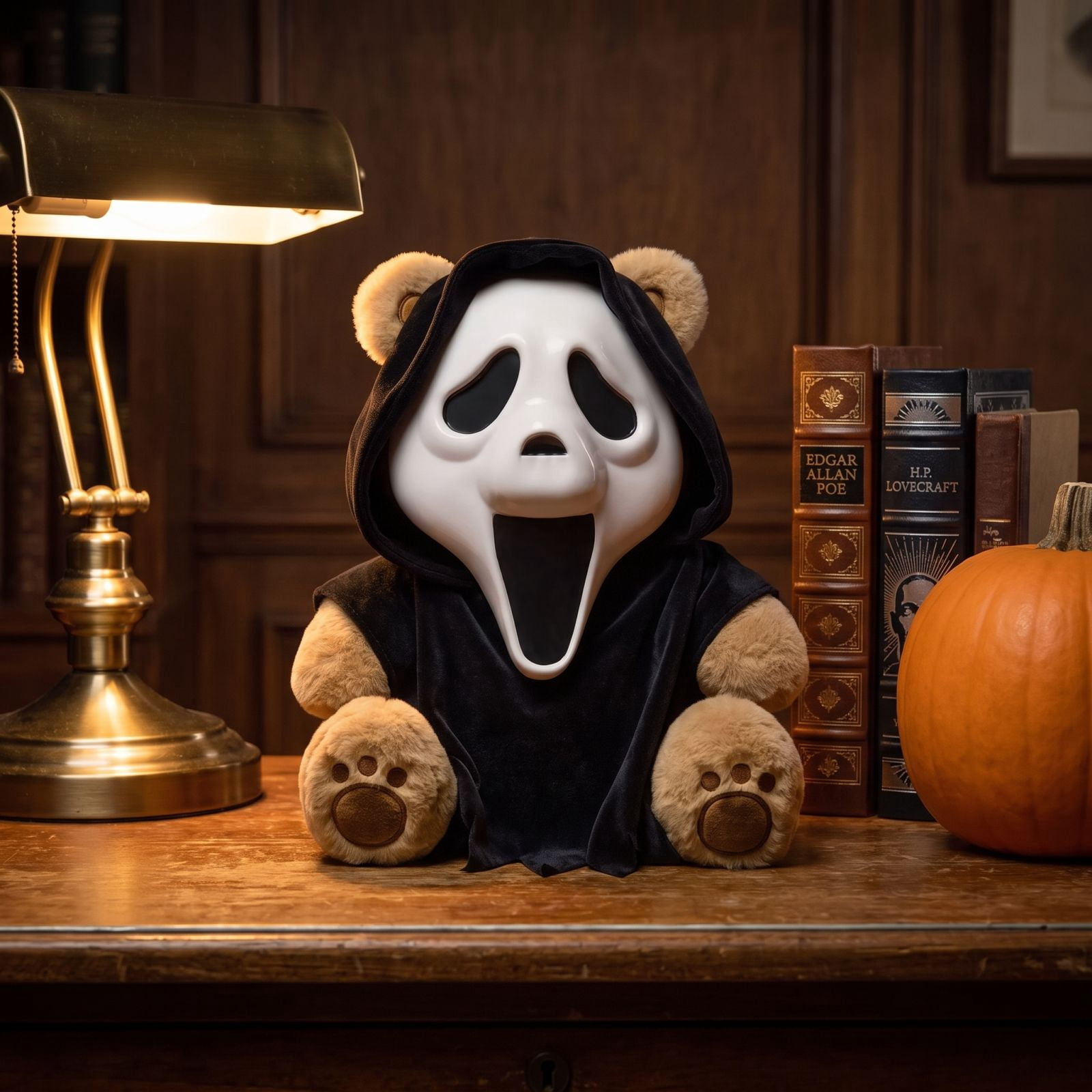 Ghost Face Bear Terrors Plush, Spirit Halloween's Terrors Turn Horror's Biggest Killers Into Cuddly Collectibles