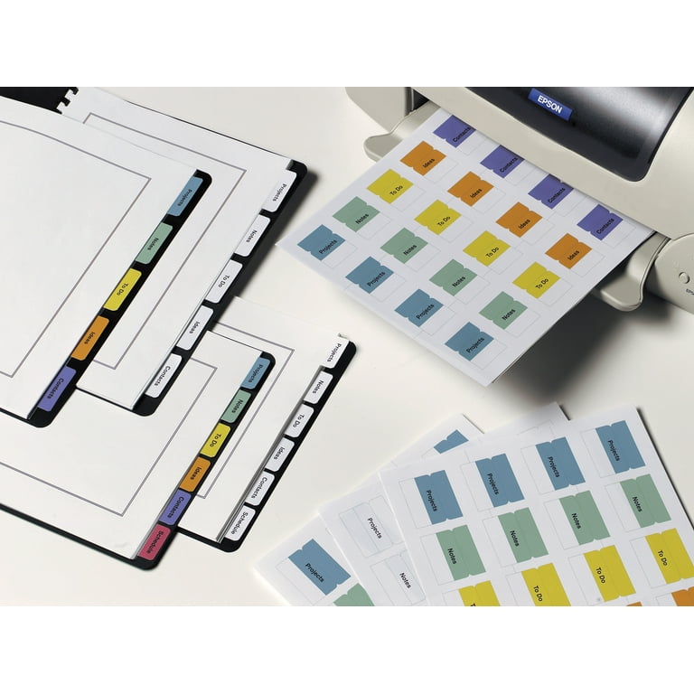 Avery Printable Self-Adhesive Plastic Tabs, 1-1/4", Repositionable  Adhesive, White, Pack of 96 (16280) - Walmart.com