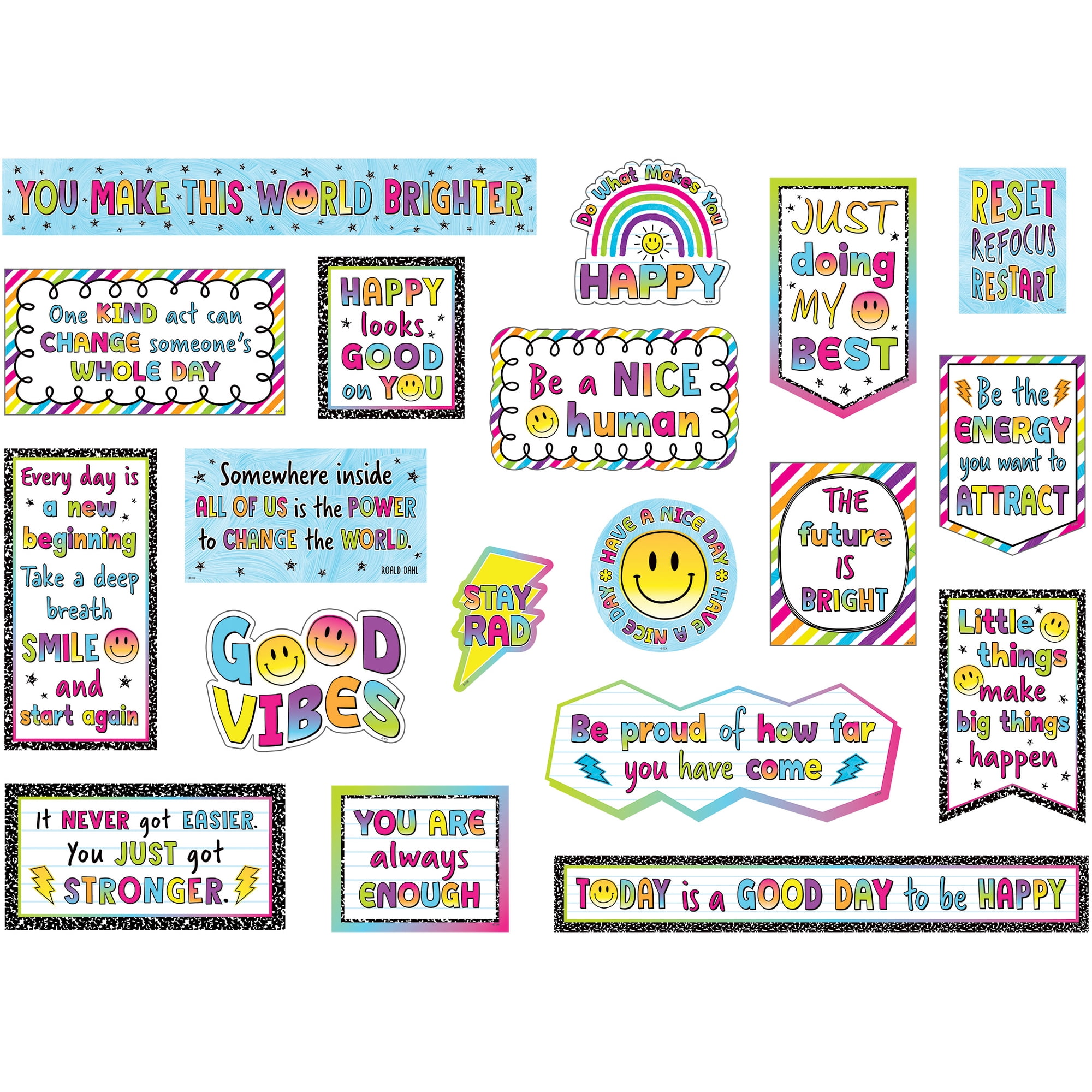 Teacher Created Resources Brights 4Ever Mini Bulletin Board Set