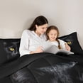 thumbnail image 5 of Castle Fairy Kids Children Black Cat Twin Comforter Sets,Gothic Animal Bedding Set, 5 of 8