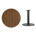 thumbnail image 3 of Flash Furniture 36'' Round Walnut Laminate Table Top with 24'' Round Table Height Base, 3 of 3