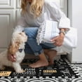 thumbnail image 6 of Black Coffee Theme Kitchen Rugs Set of 2,Cafe Kitchen Rugs and Mats Non Skid Washable,Black Kitchen Runner Rugs with rubber dot Backing (Pizza Time 17"x47"+17"x30"), 6 of 7